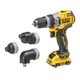 Шуруповерт DeWALT XR Li-Ion 12V, 2x3Ah, со сменными насадками, 57.5 Нм, 0-425/0-1500 об/мин, 0.7, TSTAK (DCD703L2T) DeWALT DCD703L2T 992777 - изображение 4