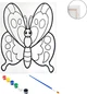 Холст-раскраска Chivalry с контуром на деревянном подрамнике Бабочка 24х30 см краски + кисточка в наборе (Я78939_QS24x30-8) - изображение 2