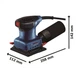 Шліфувальна машина Bosch GSS 140 A 220Вт, платформа 101х112, 28000кол/хв, 1.1кг (0.601.2A8.021) BOSCH 0.601.2A8.021 992868 - зображення 3