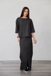 Костюм жіночий Estilo повсякдений-casual костюмка Тіар графіт 02-108 46р - зображення 1