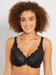 Бюстгальтер жіночий Playtex мереживний на кісточках 85E (підходить на 90D) Чорний - изображение 1