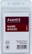 Набор бейджей Axent вертикальный замок zip lock 10 шт 68x115 мм Прозрачный (4529-A) - изображение 2