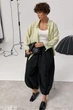 Рубашка на пуговицах в комплекте с майкой Lurex Салатовый One Size (26360) - изображение 3