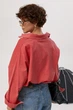 Вельветовая однотонная рубашка оверсайз Lurex Розовый One Size (7996) - изображение 2