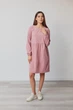 Сукня жіноча Estilo повсякденна-casual мікровельвет пудровий 01-203 42р - изображение 1