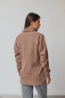 Сорочка жіноча Estilo повсякденна-casual мікровельвет бежевий 08-017 44р - зображення 3