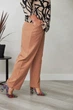 Штани жіночі Estilo повсякденна-casual костюмка льон капучиновий 03-025 56р - изображение 1