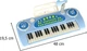 Keyboard muzyczny dla dzieci KIK z mikrofonem i statywem Niebieski KX3041 (5903039767676) - obraz 13