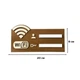 Информационная табличка для Wi-Fi с полем для логина и пароля, деревянная табличка для интернета с креплением 20×8 см (KEY23) - изображение 2