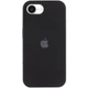 Чехол Fiji Silicone Case для Apple iPhone 16e бампер накладка Soft Touch с микрофиброй Black - изображение 1