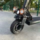 Электросамокат KUGOO M4 Max+ Plus NFC Key 2000W (Dual Motor) 23Ah с сиденьем, полный привод, складной, до 60–65 км/ч, запас хода до 70 км, 10" колёса, амортизация, дисковые тормоза, LED подсветка, LCD дисплей, NFC ключ чорный - изображение 8