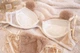 Комплект жіночої білизни Teddy Soft Beige з пухнастим топом та трусиками, розмір L - зображення 5
