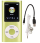 MP3-плеер стильный портативный с lossless звуком, LCD 1.8", FM-радио, запись голоса, видео, фото, E-book, зеленый - изображение 1