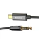 Кабель перехідник Type-C на Mini-Jack 3.5 (AUX) Baseus (1,2 м). Black - зображення 1