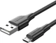 Кабель Vention USB 2.0 AM-micro BM 1.0м Black (CTIBF) - изображение 1