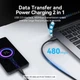 Кабель Vention USB 2.0 AM-Type-C M, 3.0 м, 60W PVC Black (CTHBI) - зображення 6