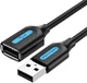 Kabel przedłużający Vention USB 2.0 M - USB 2.0 F 1.5 m, PVC Type Black (6922794748507) - obraz 2