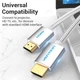 Кабель Vention HDMI M-M, 10.0 м, V2.0, 4K 60Гц, оплетка, Silver Metal Type (AABIL) - изображение 3