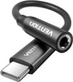 Переходник Vention USB-C --> аудио Jack 3.5мм, Aluminum Alloy, Black (BIIBA) - изображение 1