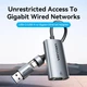 Перехідник Vention USB 3.1 Type-C/USB-A --> Ethernet RJ45 1000Mb сірий Aluminum Alloy Type (CFQHB) - зображення 4