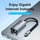 Перехідник Vention USB 3.1 Type-C --> Ethernet RJ45 1000Mb Black Aluminum Alloy Type (CFPHB) - зображення 6