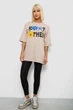 Футболка женская с принтом бежевый 244R2803 AGER L-XL - изображение 2