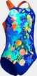 Купальник для дівчаток Arena PAINTING SWIMSUIT V BACK синій, помаранчевий 140 см (010744-830) - зображення 8