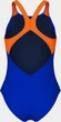 Купальник для дівчаток Arena PAINTING SWIMSUIT V BACK синій, помаранчевий 140 см (010744-830) - зображення 9