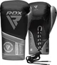 Боксерские перчатки RDX BOXING GLOVES MARK PRO FIGHT TRI KORTA 1 черный, серебристый 10 унций (BGM-PFTK1S) - изображение 1