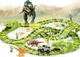 Автотрек Dinosaur Track Toys 360 см с динозаврами и гибкой трассой 240 деталей - изображение 7