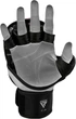 Перчатки тренировочные RDX Grappling Gloves Rex T6 Plus GGR-T6U L Черно-синие с белым (5054421880678) - изображение 7