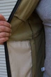 Куртка вітрівка чоловіча водонепроникна на флісі Soft Shell XL хакі 3749758s4 - изображение 8