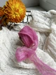 Декоративна стрічка з жатого шовку VTILENE рожева, Pink, 1.5 см, 3 м - зображення 3