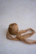 Декоративна стрічка з жатого шовку VTILENE, Camel, 1.5 см, 3 м - зображення 1