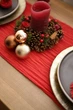 Плотный марлевый раннер для сервировки стола и фотосессий VTILENE, Christmas red, 60 см, 1 м - изображение 2