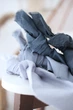 Хлопковая салфетка сервировочная рустик VTILENE, Dark Grey, 35х35 см - изображение 4