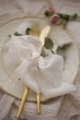 Батистова стрічка VTILENE ручного фарбування 3 м, Ivory, 1.5 см - зображення 2
