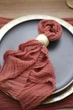 Марлевая салфетка для современной сервировки VTILENE , Pressed rose, 45х45 см - изображение 2