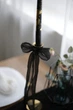 Жатий шовк стрічка для декору VTILENE чорна, Black, 1.5 см, 3 м - зображення 2