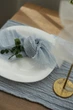 Салфетка с плотной марли для декора стола VTILENE, Light dusty blue, 35х35 см - изображение 2