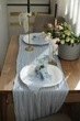 Салфетка с плотной марли для декора стола VTILENE, Light dusty blue, 35х35 см - изображение 4