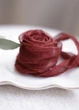 Жатий шовк стрічка для декору VTILENE червона, Deep red, 1.5 см, 3 м - зображення 1
