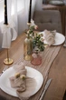 Плотный марлевый раннер для сервировки стола и фотосессий VTILENE, Warm linen, 60 см, 1 м - изображение 2