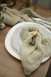 Салфетка из жатой марли сервировочная VTILENE , Soft green, 60х60 см - изображение 1