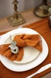 Марлевая салфетка рустик сервировочная VTILENE , Burnt orange, 45х45 см - изображение 5