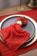 Салфетка марлевая для праздничной сервировки VTILENE, Christmas red, 45х45 см - изображение 5
