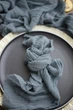Салфетка сервировочная с окрашенной марли VTILENE , Dusty blue, 45х45 см - изображение 4