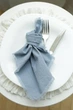 Хлопковая салфетка для сервирования фотосессий VTILENE , Dusty blue, 35х35 см - изображение 4