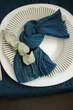 Салфетка с окрашенной марли для праздников VTILENE , Teal blue, 45х45 см - изображение 3