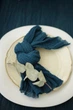 Салфетка с окрашенной марли для праздников VTILENE , Teal blue, 45х45 см - изображение 4